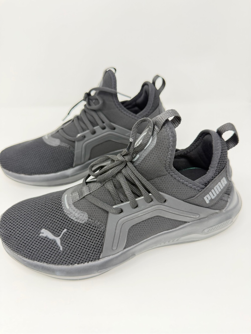 Puma Gray/Black Athletic Sneakers